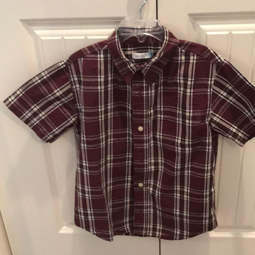 Plaid Short Sleeve Old Navy Button Up Shirt